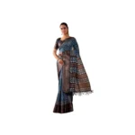 Blue Faux Art Silk Printed Saree for Women
