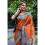 buy faux tussar silk saree