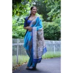 Faux Tussar Silk Saree - Angle 2