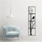 Generic 7 Decore Unique Vertical Tree Wall Art – 4 Piece Wooden Panel Set (Black) - Image 2