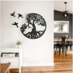 Generic Eternal Growth Tree of Life Wooden Wall Decor – Black - Image 2