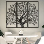 Small black wooden Tree of Life wall art