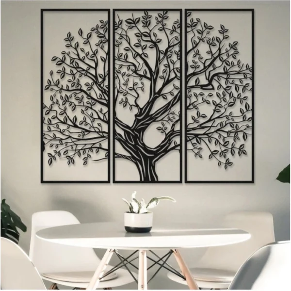 Small black wooden Tree of Life wall art