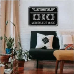 Retro Groove Music Cassette Wooden Wall Decor