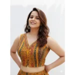 Generic Women's Cambric Cotton V Neck Padded Blouse (Mustard, 38 Ready Size (Self-Alterable 36–40) - Image 2