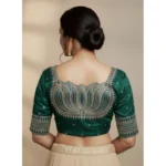 Women's Vichitra Silk Blouse - Angle 2