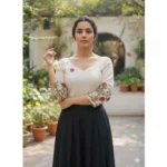 Generic Women's Cambric Cotton Round Neck Padded Blouse (White, 38 Ready Size (Self-Alterable 36–40) - Image 3