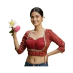 Maroon Sabyasachi Style Rayon Blouse