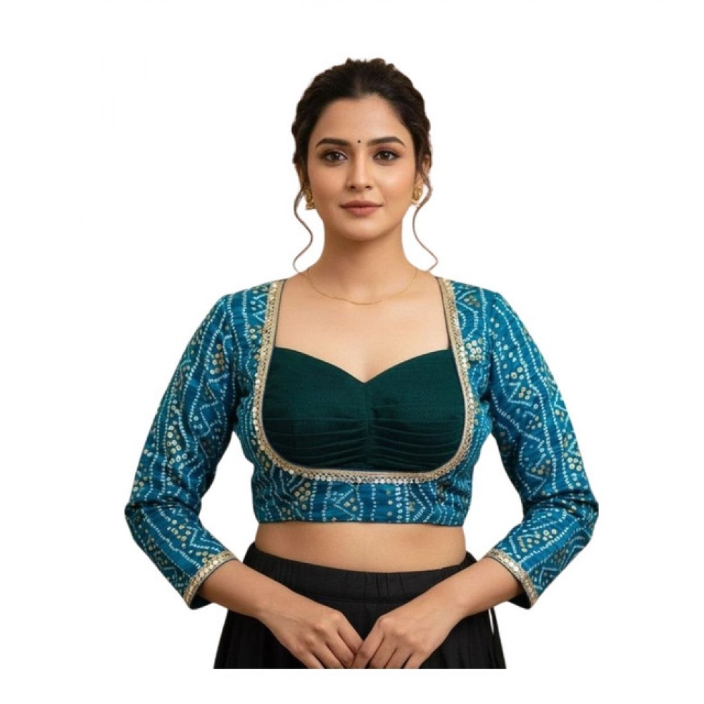 PID-64593-Women-s-Rayon-Foil-Print-Silk-with-Vichitra-Sabyasachi-Style-Round-Neck-Padded-Blouse-Sk-1000x1000-1.webp Sky Blue Sabyasachi Style Rayon Padded Blouse