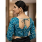 Sky Blue Sabyasachi Blouse - Angle 3