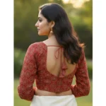 Ajrakh Halter Blouse - Angle 2