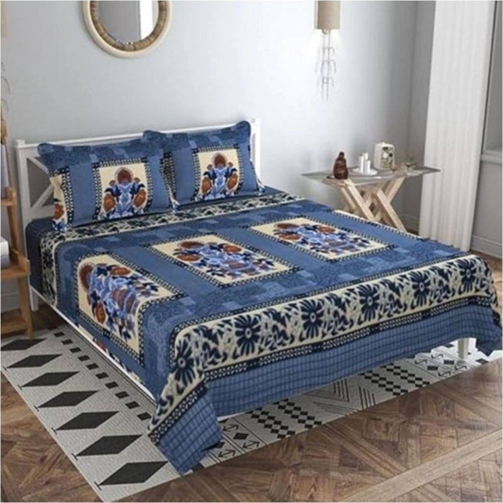 floral printed double bedsheet