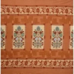 Generic Fleece Floral Printed Double Polar Warm Bedsheet with 2 Pillow Cover (Orange) - Image 3