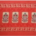 Generic Fleece Floral Printed Double Polar Warm Bedsheet with 2 Pillow Cover (Red) - Image 3