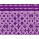 Generic Fleece Geometric Double Polar Warm Bedsheet with 2 Pillow Cover (Purple) - Image 3