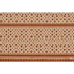 Generic Fleece Geometric Double Polar Warm Bedsheet with 2 Pillow Cover (Orange) - Image 3