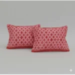 Generic Fleece Geometric Double Polar Warm Bedsheet with 2 Pillow Cover (Red) - Image 2