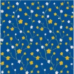 Generic Microfiber Floral Printed Double Bedsheet with 2 Pillow Covers (Blue) - Image 2