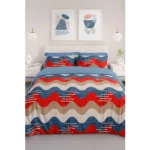 Generic Microfiber Floral Printed Double Bedsheet with 2 Pillow Covers (Multicolor)