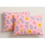 Generic Microfiber Floral Printed Double Bedsheet with 2 Pillow Covers (Pink) - Image 2