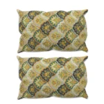 Generic Microfiber Floral Printed Double Bedsheet with 2 Pillow Covers (Multicolor) - Image 2