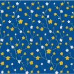 Generic Microfiber Floral Printed Single Bedsheet with 1 Pillow Cover (Blue) - Image 2