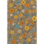 Generic Microfiber Floral Printed Single Bedsheet with 1 Pillow Cover (Multicolor) - Image 3