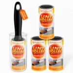 White Pet Hair Remover with Handle and Refills