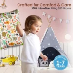 Generic Soft Plush Printed Baby Infant Pillow for Kids Age 1 To 5 Years (Multicolor) - Image 2