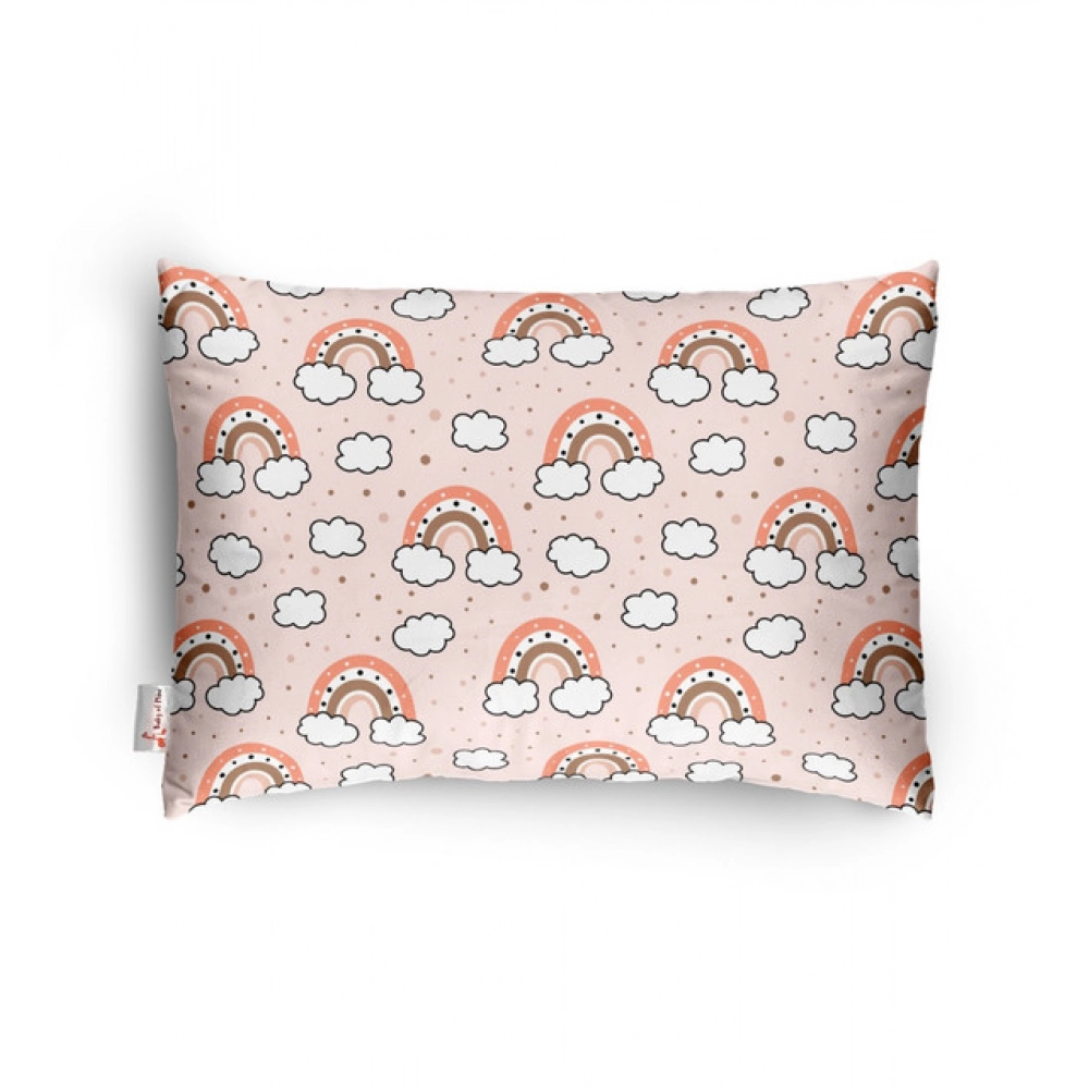 Peach Soft Plush Baby Infant Pillow for Kids