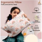 Generic Soft Plush Printed Baby Infant Pillow for Kids Age 1 To 5 Years (Peach) - Image 2
