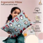 Generic Soft Plush Printed Baby Infant Pillow for Kids Age 1 To 5 Years (Grey) - Image 4