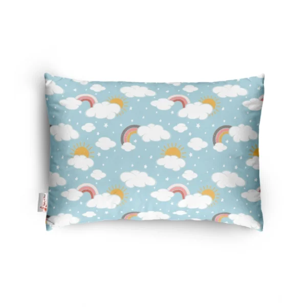 Sky Blue Soft Plush Baby Infant Pillow for Kids