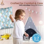 Generic Soft Plush Printed Baby Infant Pillow for Kids Age 1 To 5 Years (Sky Blue) - Image 2