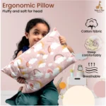 Generic Soft Plush Printed Baby Infant Pillow for Kids Age 1 To 5 Years (Pink) - Image 4