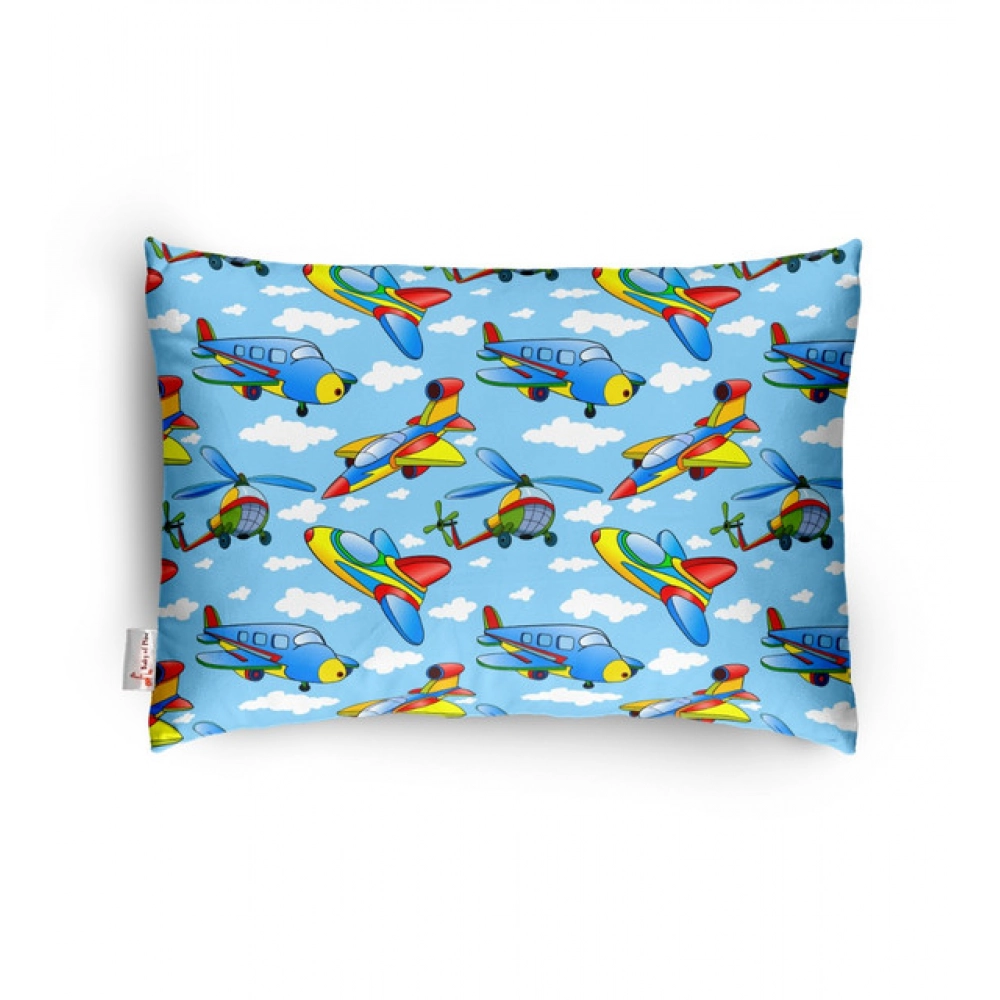 Blue Soft Plush Baby Infant Pillow for Kids