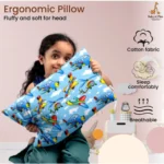 Generic Soft Plush Printed Baby Infant Pillow for Kids Age 1 To 5 Years (Blue) - Image 4