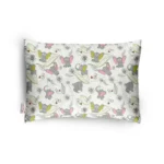 Soft Plush Printed Off White Baby Infant Pillow