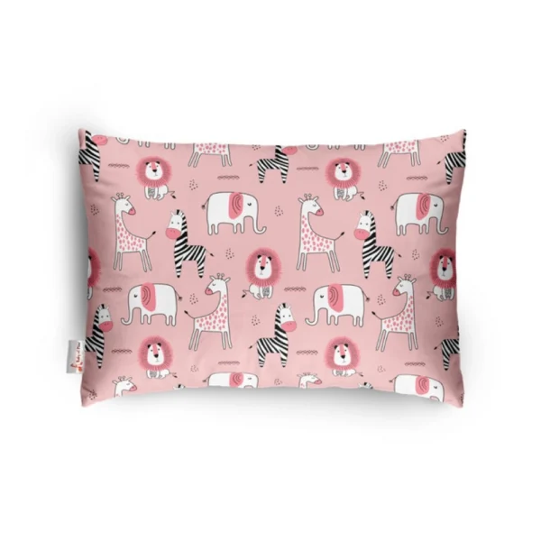 Soft Plush Printed Pink Baby Infant Pillow