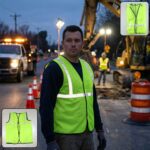 Green Safety Jacket for Construction