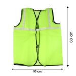 Green Safety Jacket for Construction Protection - Neckline Detail by Nari Haat, Indian ethnic wear, women clothing, d...