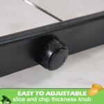 Supermom Adjustable Plastic Slicer, 1-Piece, Black / Silver - Neckline Detail by Nari Haat, Indian ethnic wear, women...