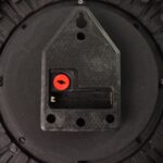 Wooden Look Round Wall Clock – Battery Operated Easy-to-Read Design for Home/Office - Back View by Nari Haat, India...