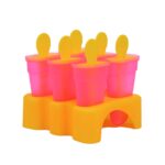 Kulfi Maker Moulds Set Plastic Homemade Kulfi Mould 6pcs Set For Freezer Use - Fabric Detail by Nari Haat, Indian eth...