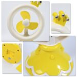 Princess Portable Fan – Bright Color Desktop USB & Battery Operated (Battery Not Included) - Closeup Embroidery by ...