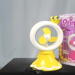 Princess Portable Fan – Bright Color Desktop USB & Battery Operated (Battery Not Included) - Back View by Nari Haat...