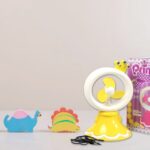 Princess Portable Fan – Bright Color Desktop USB & Battery Operated (Battery Not Included) - Sleeve Design by Nari ...
