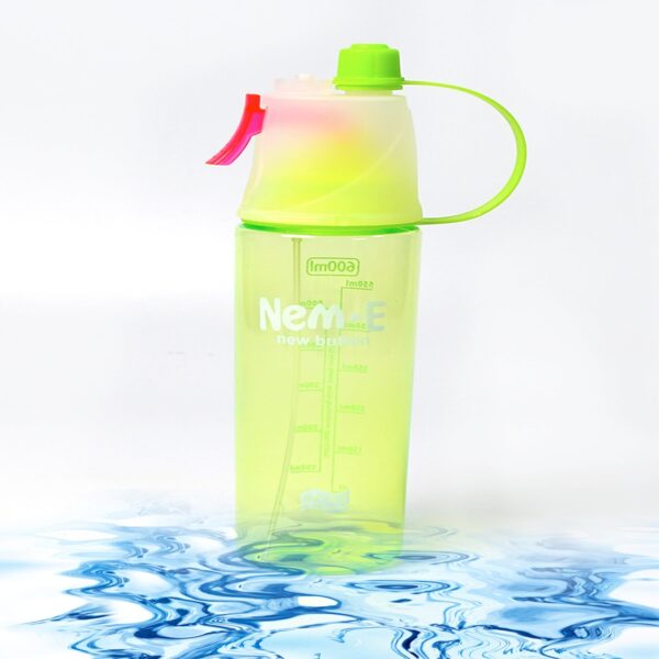 600ml BPA Free Sports Spray Water Bottle for Gym, Cycling & Hiking - Front View by Nari Haat, Indian ethnic wear, wom...