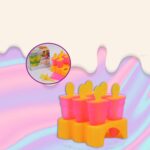 Kulfi Maker Moulds Set Plastic Homemade Kulfi Mould 6pcs Set For Freezer Use - Full Detail by Nari Haat, Indian ethni...