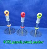 Ganesh Potato / Pav Bhaji Masher with Plastic Handle, Silver & Plastic - Full Detail by Nari Haat, Indian ethnic wear...